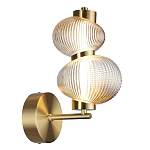 Бра с 2-мя рифлеными стеклянными шарами Marcelh Light варинант исполнения - 6 | Loft Concept в Челябинске