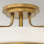 Потолочный светильник с круглым матовым белым плафоном Hinkley варинант исполнения - 2 | Loft Concept в Челябинске