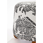 Пуф Wakonda с Круглыми ножками Черно-Белый орнамент варинант исполнения - 3 | Loft Concept в Челябинске