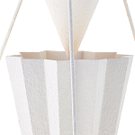 Люстра светодиодная белая геометрической формы с рифленым плафоном White Geometric Lamps варинант исполнения - 2 | Loft Concept в Челябинске