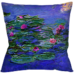 Подушка декоративная с цветочным принтом Impressionism in Art варинант исполнения - 1 | Loft Concept в Челябинске