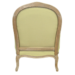 Кресло Ava Classical Armchair green striped flax варинант исполнения - 2 | Loft Concept в Челябинске