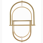 Комплект из 2-х приставных столиков на металлическом основании цвета латунь Ambassador варинант исполнения - 3 | Loft Concept в Челябинске