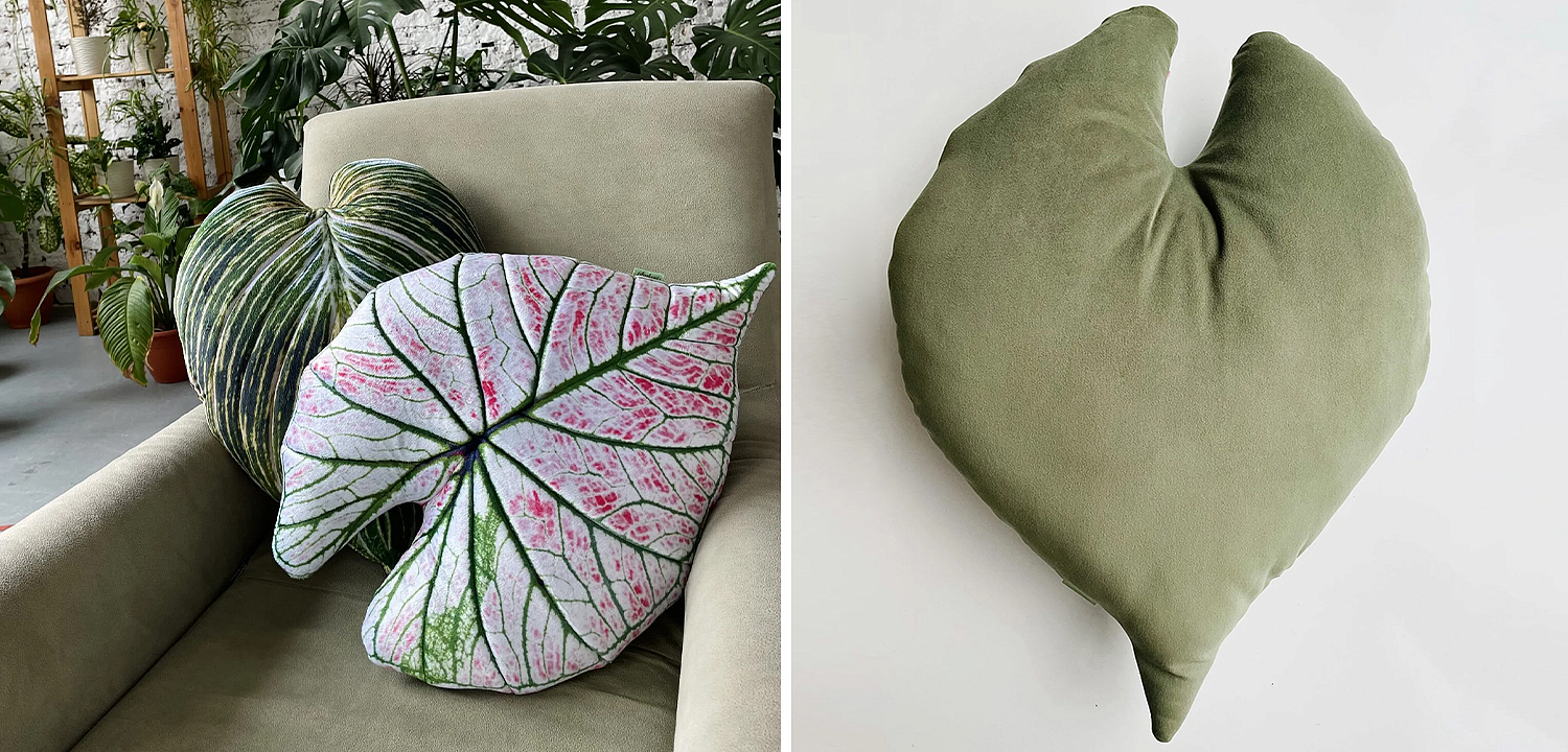 Декоративная подушка Botanical Cushion Caladium Rosebud Декоративная подушка Botanical Cushion Caladium Rosebud - Loft-Concept в Челябинске