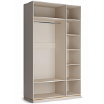 Шкаф 3-х дверный с зеркальными дверями Satin Furniture варинант исполнения - 2 | Loft Concept в Челябинске