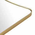 Зеркало золотистое с закруглёнными углами Thin Frame варинант исполнения - 3 | Loft Concept в Челябинске