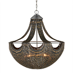 Люстра в форме колокола с декором из тонких железных нитей Jagged Pattern варинант исполнения - 3 | Loft Concept в Челябинске