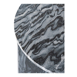 Столик кофейный с столешницей из черного мрамора Compact Black Marble Table варинант исполнения - 5 | Loft Concept в Челябинске