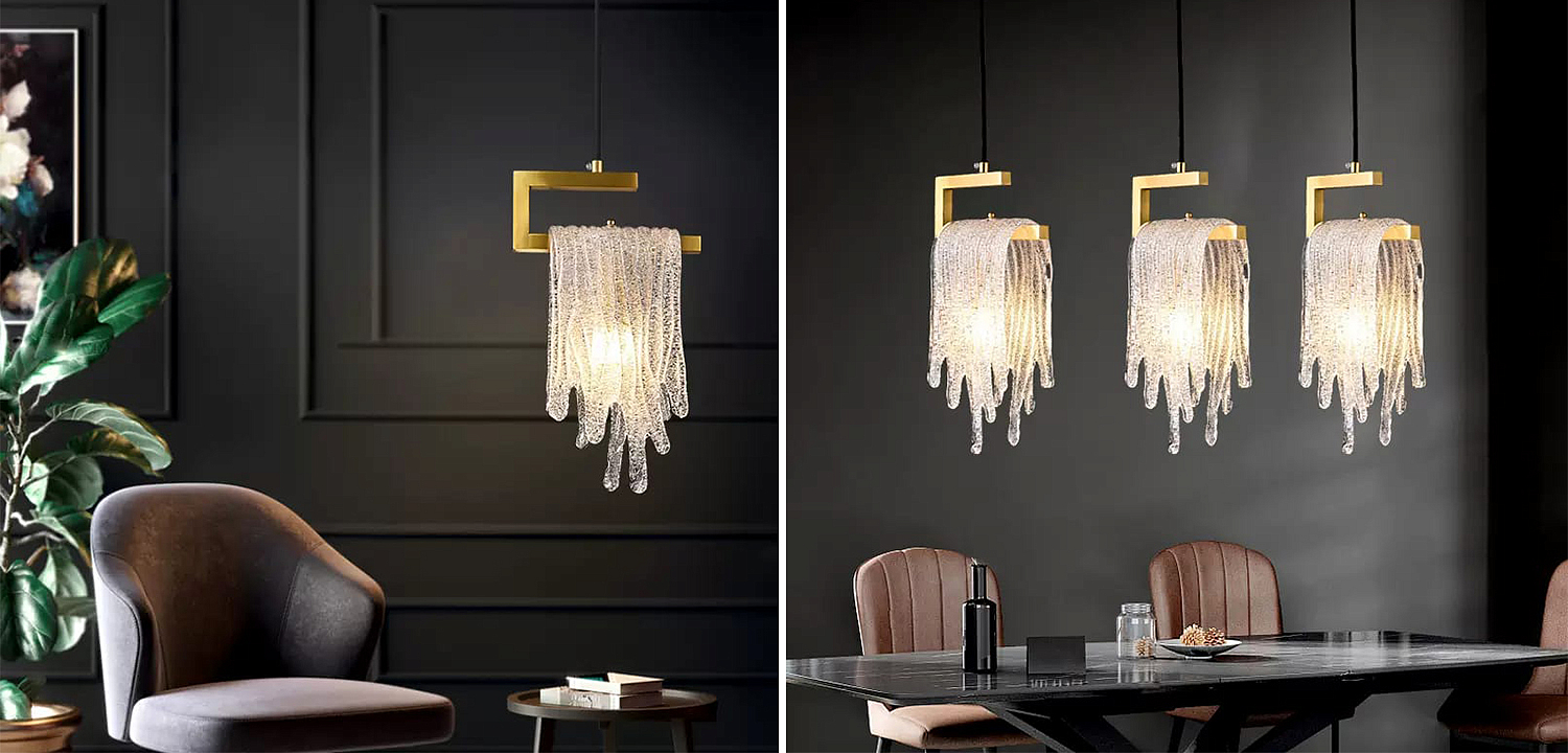 Подвесной светильник Fused Glass Hanging lamp Подвесной светильник Fused Glass Hanging lamp - Loft-Concept в Челябинске