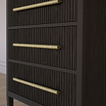 Комод Primo с 3 выдвижными ящиками Темный орех варинант исполнения - 3 | Loft Concept в Челябинске