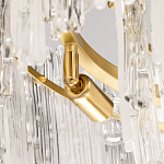 Люстра круглая с прозрачными стержнями разной длины Textured Glass Chandelier варинант исполнения - 6 | Loft Concept в Челябинске