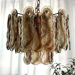 Люстра из круглых стеклянных элементов Vienna варинант исполнения - 3 | Loft Concept в Челябинске