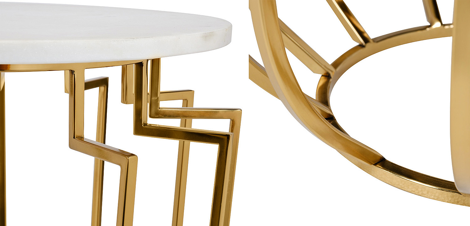 Приставной стол Embret Marble Side Table Приставной стол Embret Marble Side Table - Loft-Concept в Челябинске