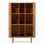 Буфет из ясеневого шпона с открытыми полками и 2-мя раздвижными дверями Toinette варинант исполнения - 3 | Loft Concept в Челябинске