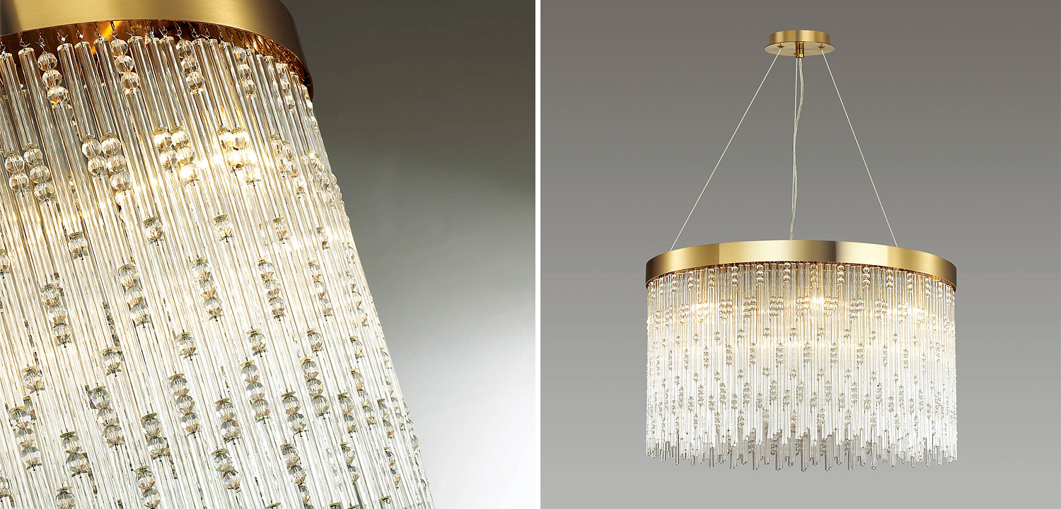Люстра Hailstorm Rain Kerri Chandelier gold 60 Люстра Hailstorm Rain Kerri Chandelier gold 60 - Loft-Concept в Челябинске