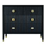 Бельевой Комод с 4 ящиками Elsa Dreams Black варинант исполнения - 5 | Loft Concept в Челябинске