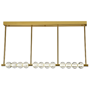 Линейная люстра Celestin Spheres Brass Linear Chandelier