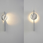 Бра с круглым зеркальным диском на прямоугольном соновании Reflection Circle Glow варинант исполнения - 4 | Loft Concept в Челябинске