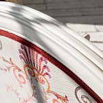 Кресло из массива бука бежевое с растительным орнаментом Raffael Beige Floral Armchair варинант исполнения - 5 | Loft Concept в Челябинске