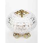 Конфетница из прозрачного рельефного стекла Eden Garden варинант исполнения - 2 | Loft Concept в Челябинске