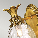 Бра для ванных комнат с прозрачным стеклянным плафоном в форме ананаса и декоративным основанием с рельефным узором Hinkley варинант исполнения - 2 | Loft Concept в Челябинске