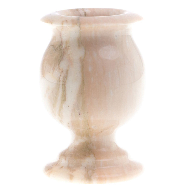 Ваза для цветов из натурального мрамора  Marble Vase Бежевый в Челябинске | Loft Concept 