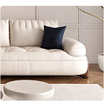 Диван кожаный с каркасом из массива дерева Furniture Medieval варинант исполнения - 4 | Loft Concept в Челябинске