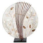 Настольная лампа из перламутра и дерева на подставке Indonesian Petal варинант исполнения - 3 | Loft Concept в Челябинске