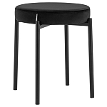 Табурет с мягким круглым сиденьем RIO Black варинант исполнения - 1 | Loft Concept в Челябинске