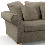 Мебельная ткань Шенилл коричневый цвет 138 см T4-28 варинант исполнения - 4 | Loft Concept в Челябинске