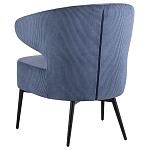 Современное мягкое кресло на металлических ножках Rakush Blue варинант исполнения - 4 | Loft Concept в Челябинске