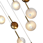 Люстра светодиодная с сферическими стеклянными плафонами Splatter варинант исполнения - 7 | Loft Concept в Челябинске