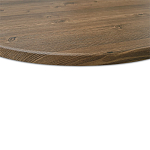 Стол журнальный c коричневой круглой столешницей на трех металлических ножках Charm Coffee Table варинант исполнения - 4 | Loft Concept в Челябинске