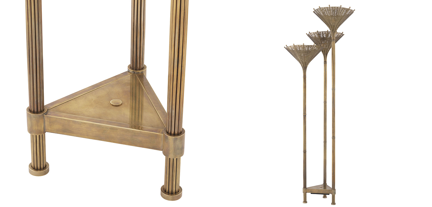 Торшер Eichholtz Floor Lamp Kon Tiki Triple Торшер Eichholtz Floor Lamp Kon Tiki Triple - Loft-Concept в Челябинске