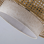 Подвесной светильник с декоративным поясом из плетеного бамбука Biuloggicu варинант исполнения - 8 | Loft Concept в Челябинске