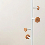 Напольная вешалка из древесины бука Unique Shaped Furniture Floor Hanger White варинант исполнения - 5 | Loft Concept в Челябинске