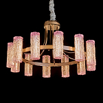 Люстра круглая с текстурными цилиндрическими плафонами Glimpse варинант исполнения - 1 | Loft Concept в Челябинске