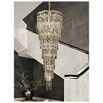 Люстра многоярусная каскадная с хрустальными подвесками Roul Crystal Light варинант исполнения - 10 | Loft Concept в Челябинске