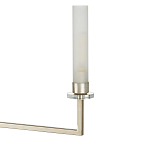 Люстра с 6-ю белыми матовыми плафонами из стекла в форме цилиндра Longitude варинант исполнения - 1 | Loft Concept в Челябинске