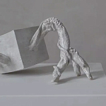 Скульптура «Окаменелый рост», Белый объект варинант исполнения - 2 | Loft Concept в Челябинске