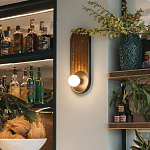 Бра с декором из плетеного бамбука Wicker Oval Lamp варинант исполнения - 3 | Loft Concept в Челябинске