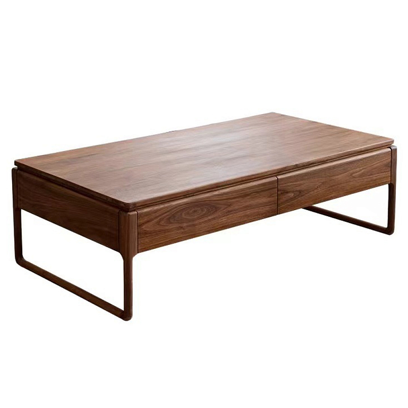 Кофейный стол из массива дерева с 4-мя ящиками Walnut Wood Table Орех Кофейный стол из массива дерева с 4-мя ящиками Walnut Wood Table Орех в Челябинске | Loft Concept
