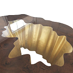 Кофейный стол Burl Exotic tree Coffee Table Black варинант исполнения - 3 | Loft Concept в Челябинске