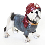 Статуэтка собака в бандане Fashionable Dogs Pirate варинант исполнения - 1 | Loft Concept в Челябинске