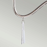 Люстра цвета никель с прозрачными стеклянными подвесками в форме капель Elstead Lighting варинант исполнения - 12 | Loft Concept в Челябинске