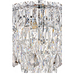 Люстра круглая с хрустальными подвесками на серебряном каркасе Roul Crystal Light варинант исполнения - 12 | Loft Concept в Челябинске