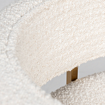 Стул букле бежевый с каркасом цвета матовое золото Tactility варинант исполнения - 4 | Loft Concept в Челябинске