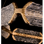 Люстра кольцевая с текстурным природным рисунком IceFlame варинант исполнения - 2 | Loft Concept в Челябинске