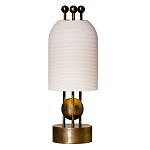 Настольная лампа в виде фонаря с белым фактурным абажуром Echoes of Light варинант исполнения - 1 | Loft Concept в Челябинске