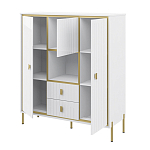 Буфет белый трёхдверный с двумя ящиками Antique Order варинант исполнения - 2 | Loft Concept в Челябинске